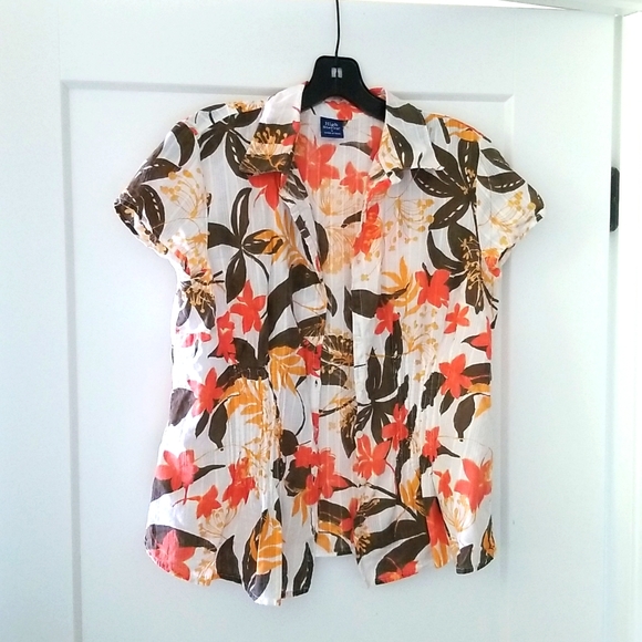 High Sierra Floral Print Cotton Button Shirt Size S - Picture 1 of 16